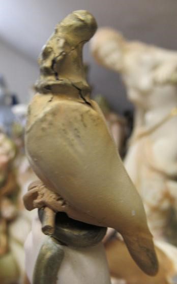 A PAIR OF ROYAL DUX EQUESTRIAN HAWKING FIGURES Image