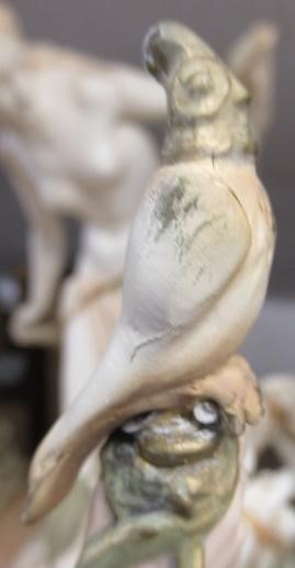 A PAIR OF ROYAL DUX EQUESTRIAN HAWKING FIGURES Image