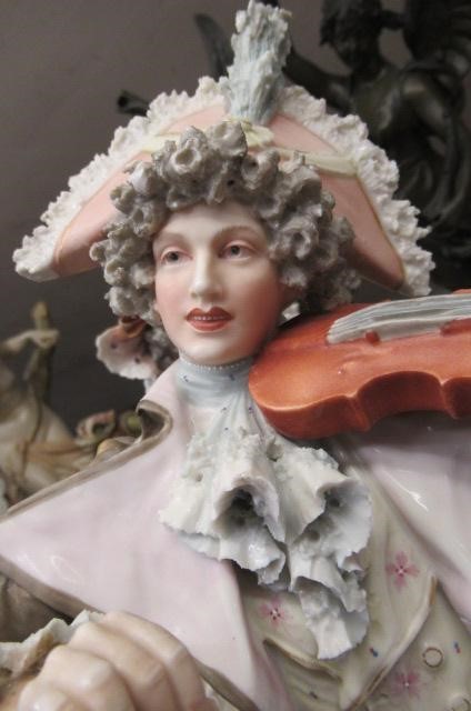 A PAIR OF ROYAL DUX FIGURES Image