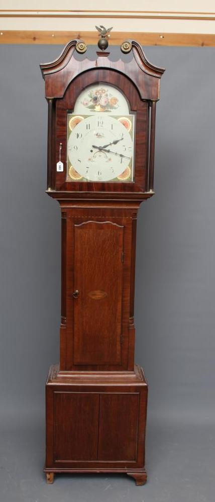 A MAHOGANY LONGCASE by Richard Blakeborough Image