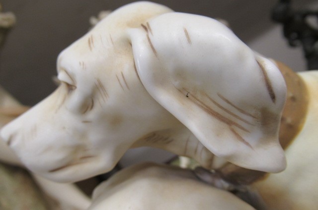 A ROYAL DUX MODEL OF TWO HOUNDS Image