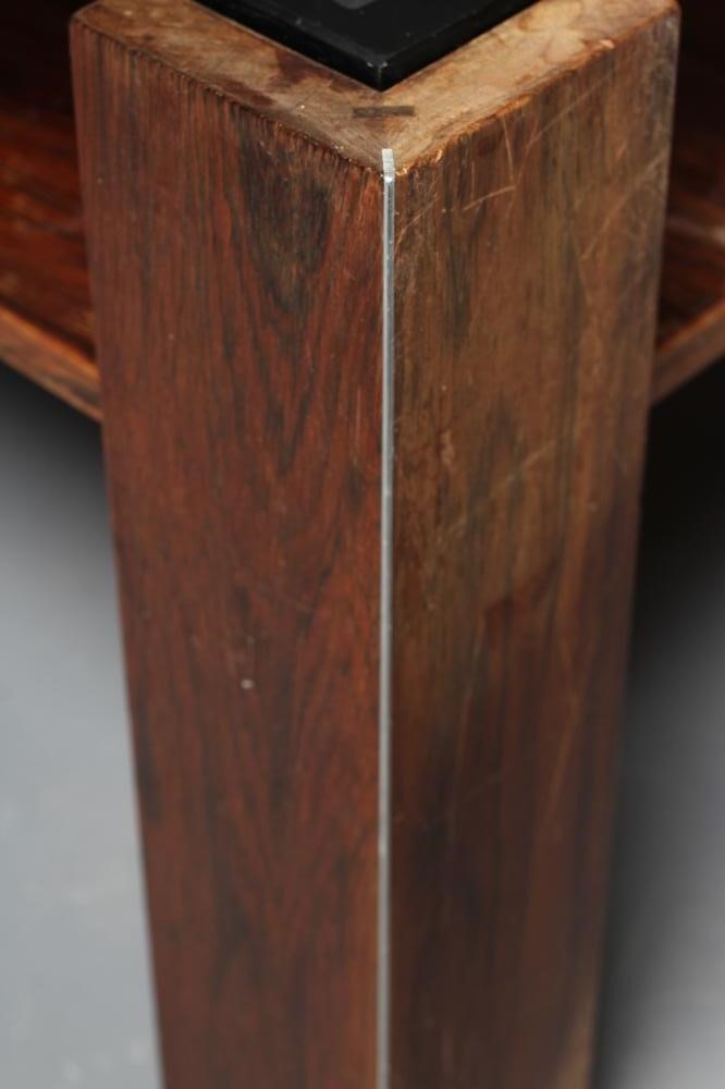 A ROSEWOOD VENEERED COFFEE TABLE Image