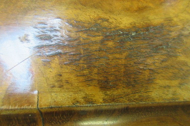 A VICTORIAN BURR WALNUT WORK TABLE of oblong form Image