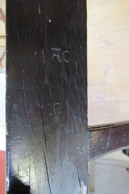 A JOINED OAK ARMCHAIR Image