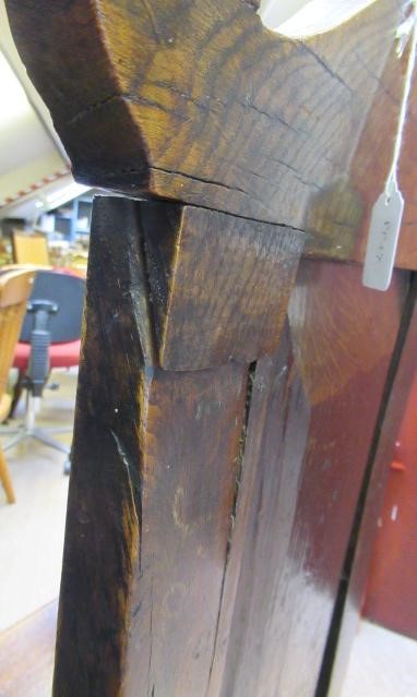 A JOINED OAK ARMCHAIR Image