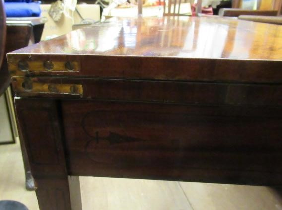 A GEORGIAN MAHOGANY FOLDING CARD TABLE Image