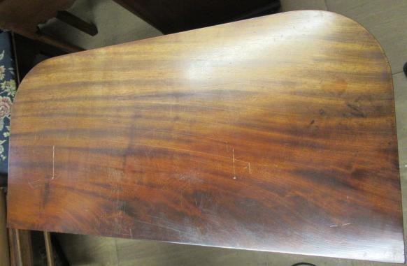 A GEORGIAN MAHOGANY FOLDING CARD TABLE Image