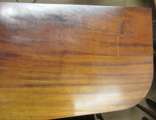 A GEORGIAN MAHOGANY FOLDING CARD TABLE Image