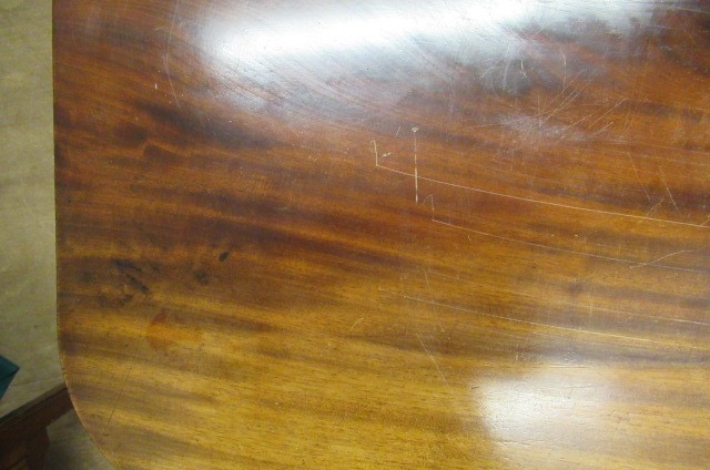 A GEORGIAN MAHOGANY FOLDING CARD TABLE Image