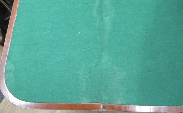 A GEORGIAN MAHOGANY FOLDING CARD TABLE Image