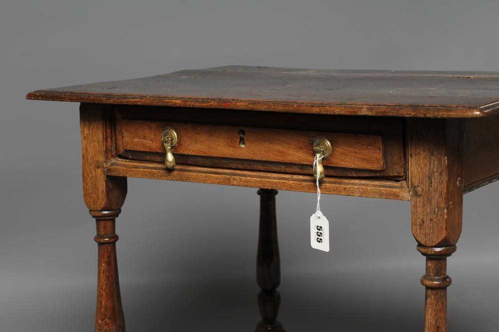 A SMALL JOINED OAK SIDE TABLE Image