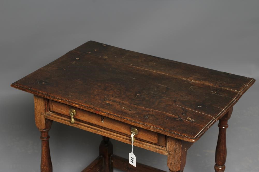 A SMALL JOINED OAK SIDE TABLE Image