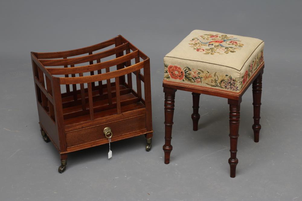 A MAHOGANY CANTERBURY Image