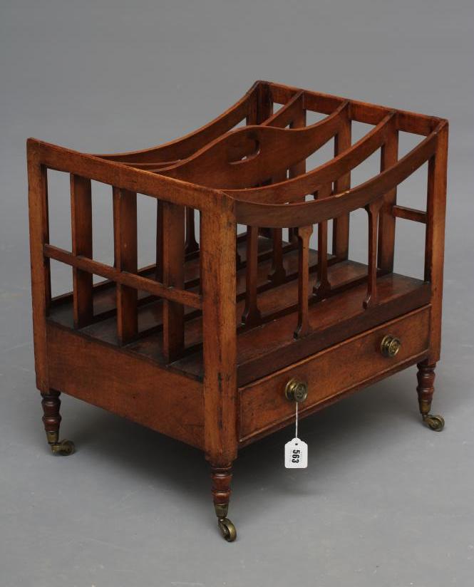 A GEORGIAN MAHOGANY CANTERBURY Image