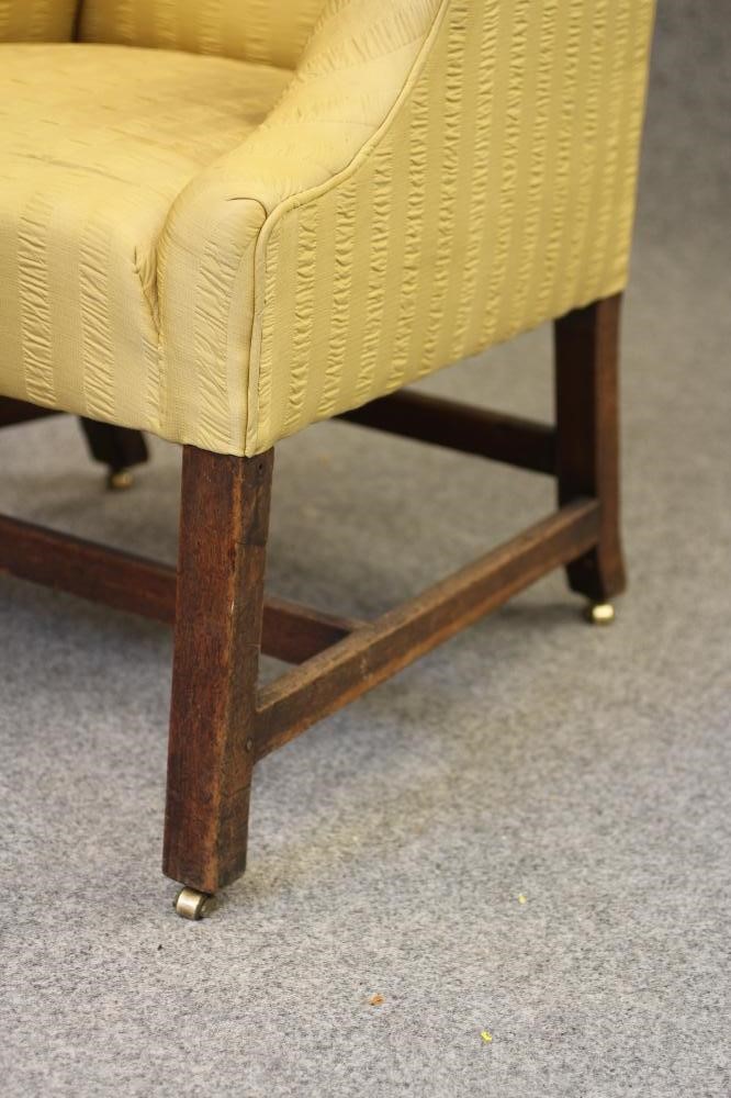 A GEORGIAN MAHOGANY FRAMED ARMCHAIR Image