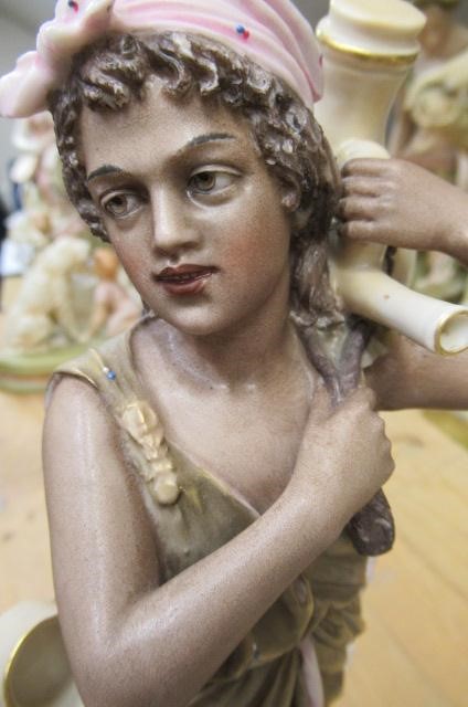 A RARE PAIR OF ROYAL DUX YOUNG ARAB STREET VENDORS Image