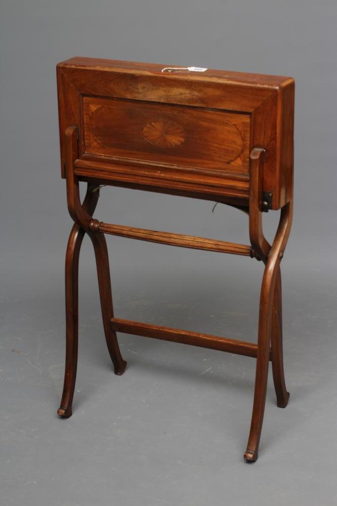 A MAHOGANY CAMPAIGN DESK Image