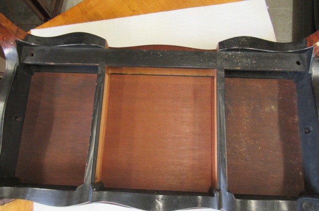 A VICTORIAN LOUIS XV STYLE BIRDS EYE MAPLE BUREAU PLAT with marquetry foliate sprays Image