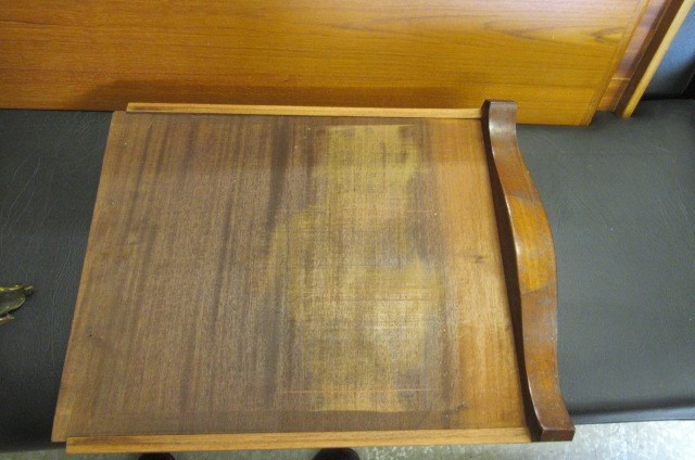 A VICTORIAN LOUIS XV STYLE BIRDS EYE MAPLE BUREAU PLAT with marquetry foliate sprays Image