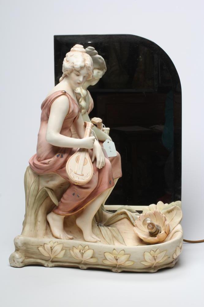 A ROYAL DUX FIGURAL CENTREPIECE Image