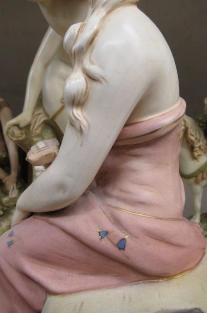 A ROYAL DUX FIGURAL CENTREPIECE Image