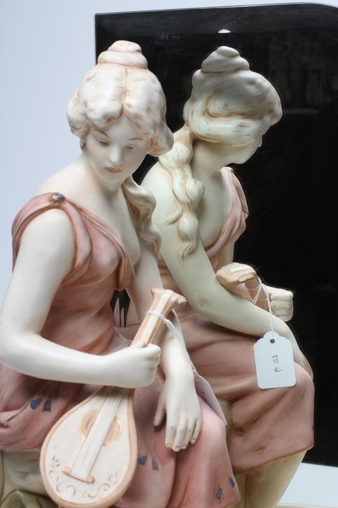 A ROYAL DUX FIGURAL CENTREPIECE Image