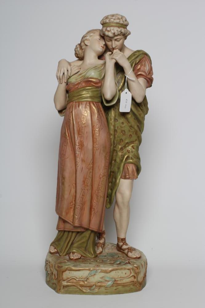 A ROYAL DUX FIGURE GROUP Image