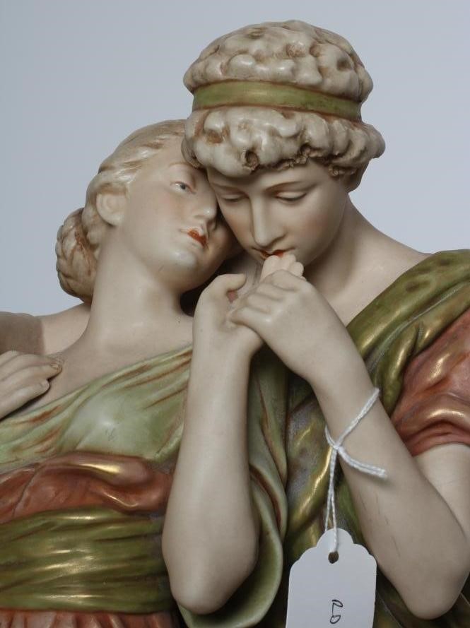 A ROYAL DUX FIGURE GROUP Image