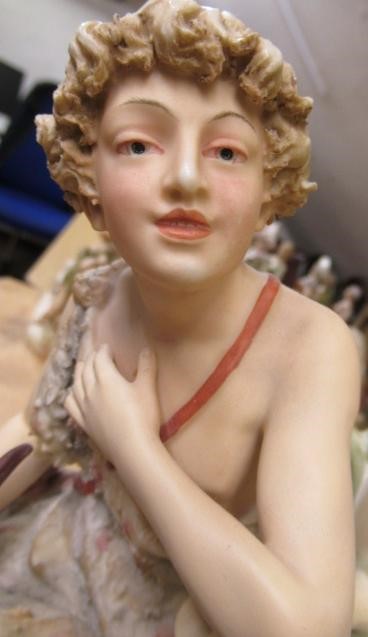 A PAIR OF ROYAL DUX FIGURAL VASES Image