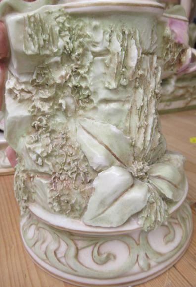 A PAIR OF ROYAL DUX FIGURAL VASES Image