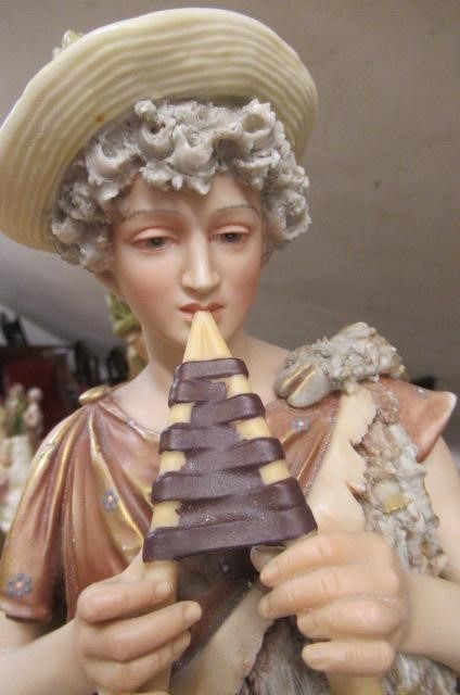 A PAIR OF ROYAL DUX STYLE FIGURES Image