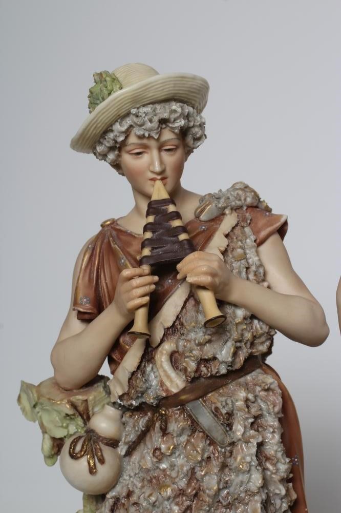 A PAIR OF ROYAL DUX STYLE FIGURES Image