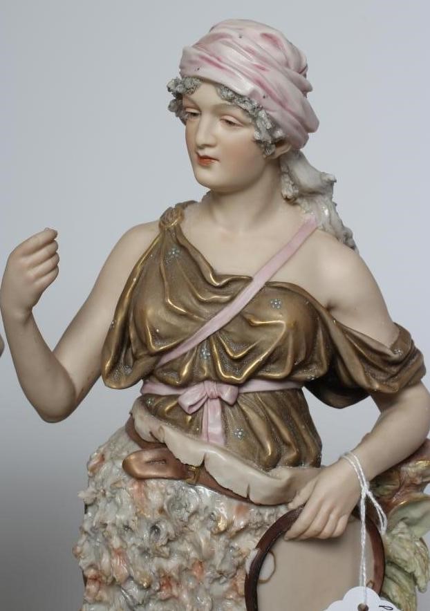 A PAIR OF ROYAL DUX STYLE FIGURES Image