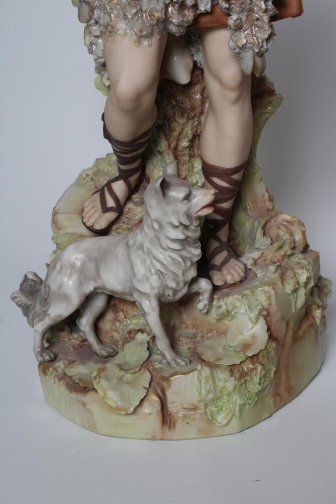 A PAIR OF ROYAL DUX STYLE FIGURES Image