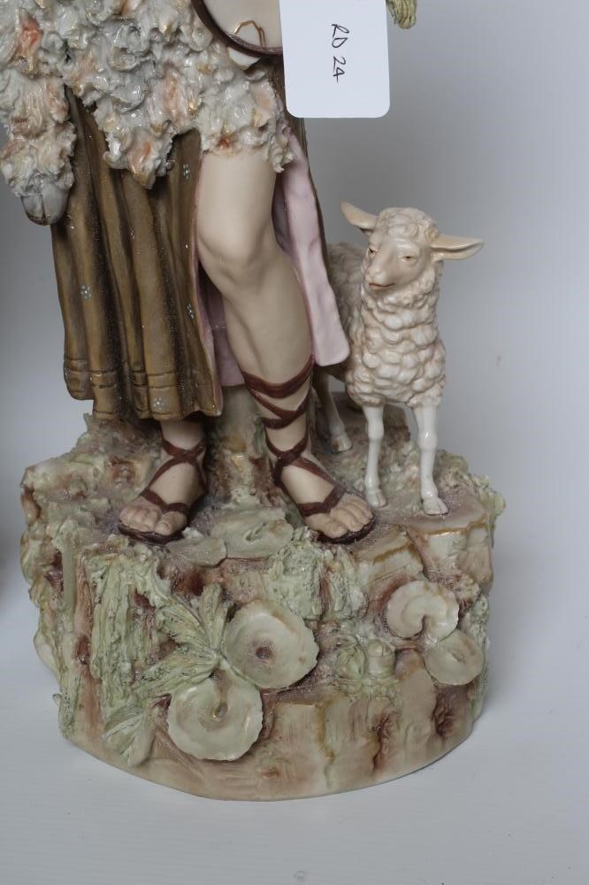 A PAIR OF ROYAL DUX STYLE FIGURES Image