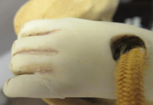 A LARGE PAIR OF ART NOUVEAU ROYAL DUX FIGURAL LANTERN FIGURES Image