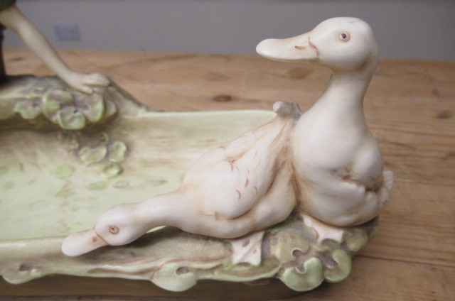 A ROYAL DUX FIGURAL SMALL CENTRE BOWL Image