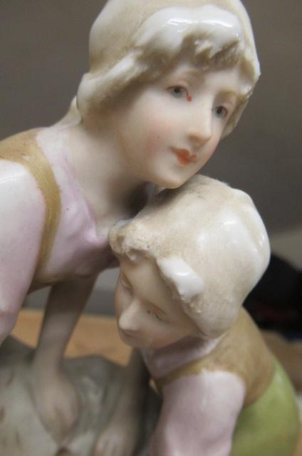 AN ART NOUVEAU ROYAL DUX FIGURAL SMALL CENTRE BOWL Image