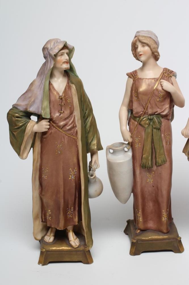 A COLLECTION OF SMALL ROYAL DUX FIGURES Image