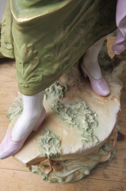 A LARGE PAIR OF ROYAL DUX FIGURES Image