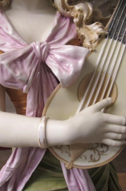 A LARGE PAIR OF ROYAL DUX FIGURES Image