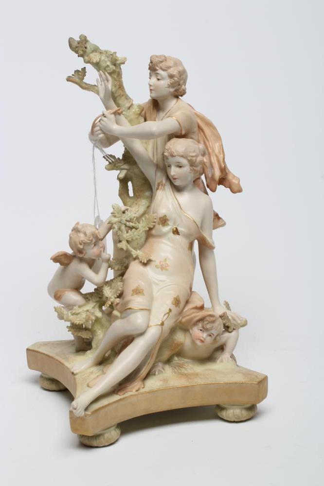 AN AUSTRIAN FIGURE GROUP Image