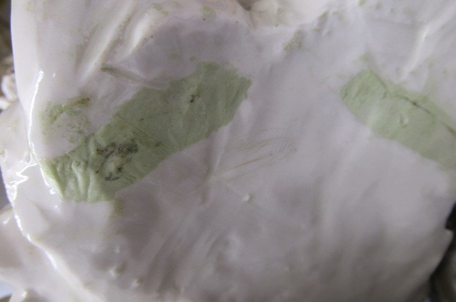 A LARGE CONTINENTAL GLAZED PORCELAIN BUST Image