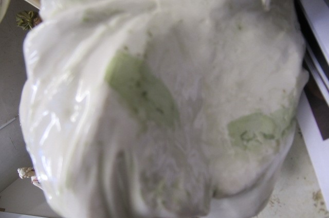 A LARGE CONTINENTAL GLAZED PORCELAIN BUST Image