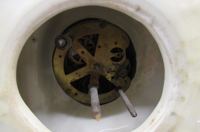 AN AUSTRIAN  PORCELAIN ART NOUVEAU FIGURAL MANTEL TIMEPIECE Image