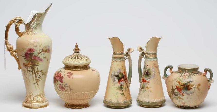 A COLLECTION OF ROYAL WORCESTER BLUSH IVORY Image