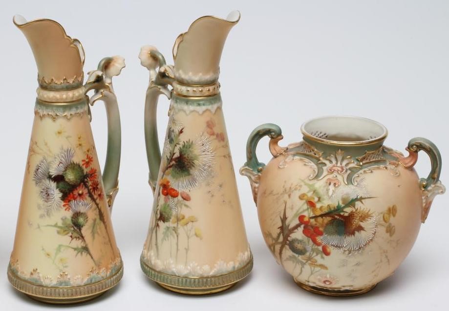 A COLLECTION OF ROYAL WORCESTER BLUSH IVORY Image