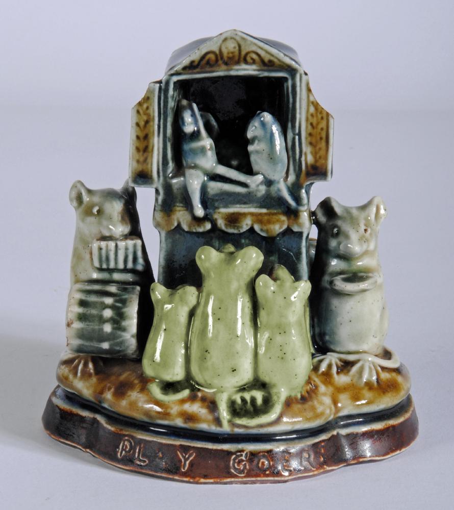 "PLAY GOERS" - A George Tinworth for Doulton Lambeth stoneware group Image