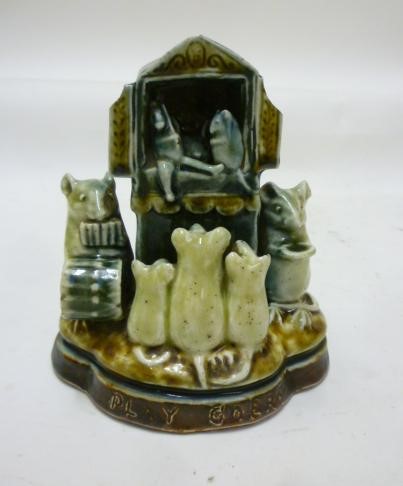 "PLAY GOERS" - A George Tinworth for Doulton Lambeth stoneware group Image