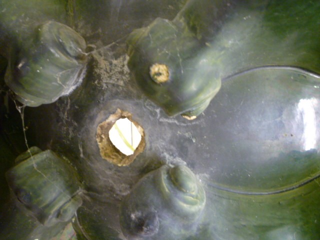 A MASSIVE ENGLISH MAJOLICA JARDINIERE ON STAND Image